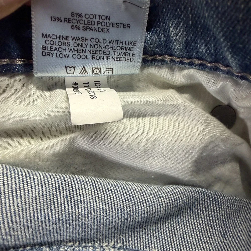 Express Jeans Men's 40x35 Blue Cotton Denim Skinny Leg Faded Workwear Stretch